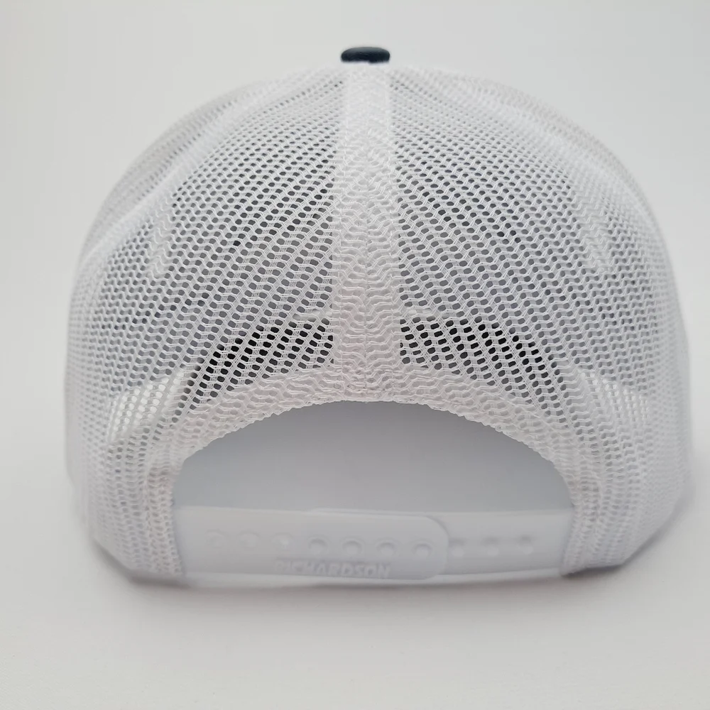 King Ranch Richardson 112 Trucker Mesh Snapback Cap Hat Gray & White